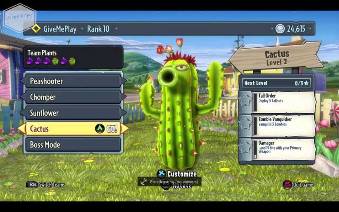 Xbox One Plants vs Zombies Twitch Broadcast Part 6