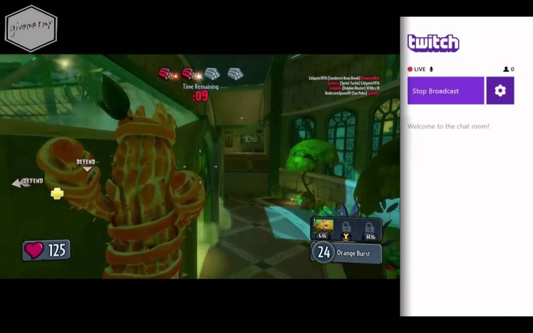 Xbox One Plants vs Zombies Twitch Broadcast Part 1